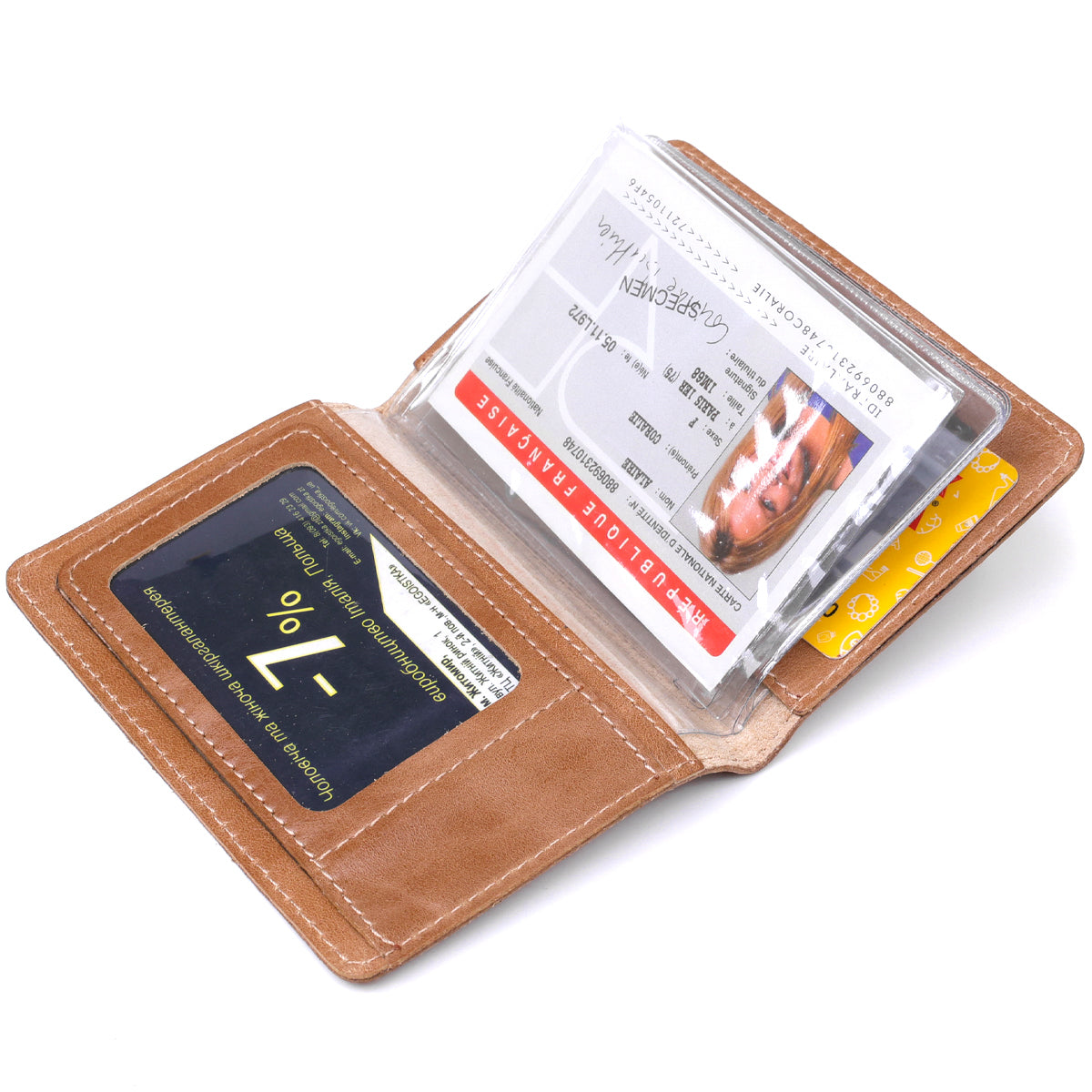 Reliable SHVIGEL Leather Car Document Holder 16071 Natural Leather Ukraine