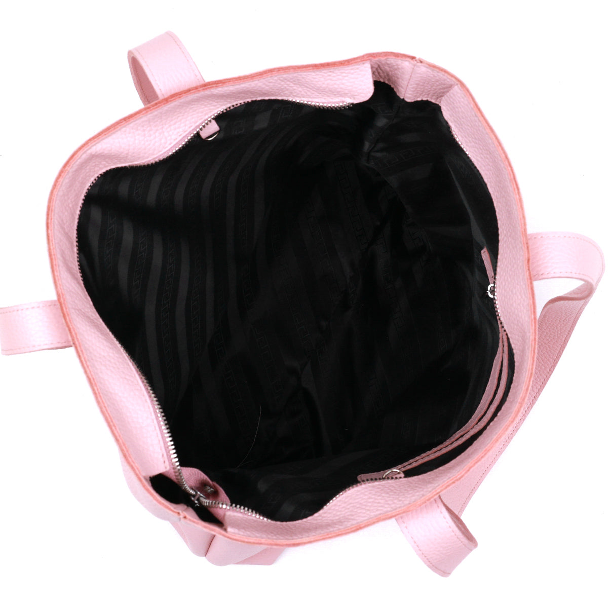 Spacious SHVIGEL Women's Leather Shopper Bag 16356 Pink Made in Ukraine