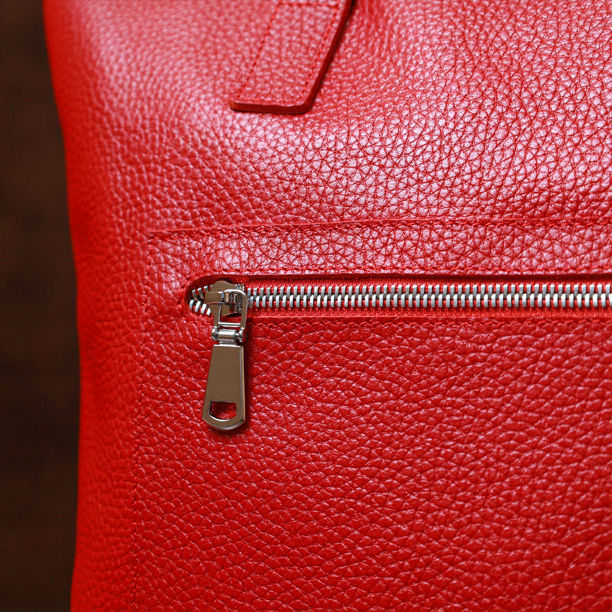 Leather Women's Bag SHVIGEL 16355 Red, Made in Ukraine, Genuine Leather Material