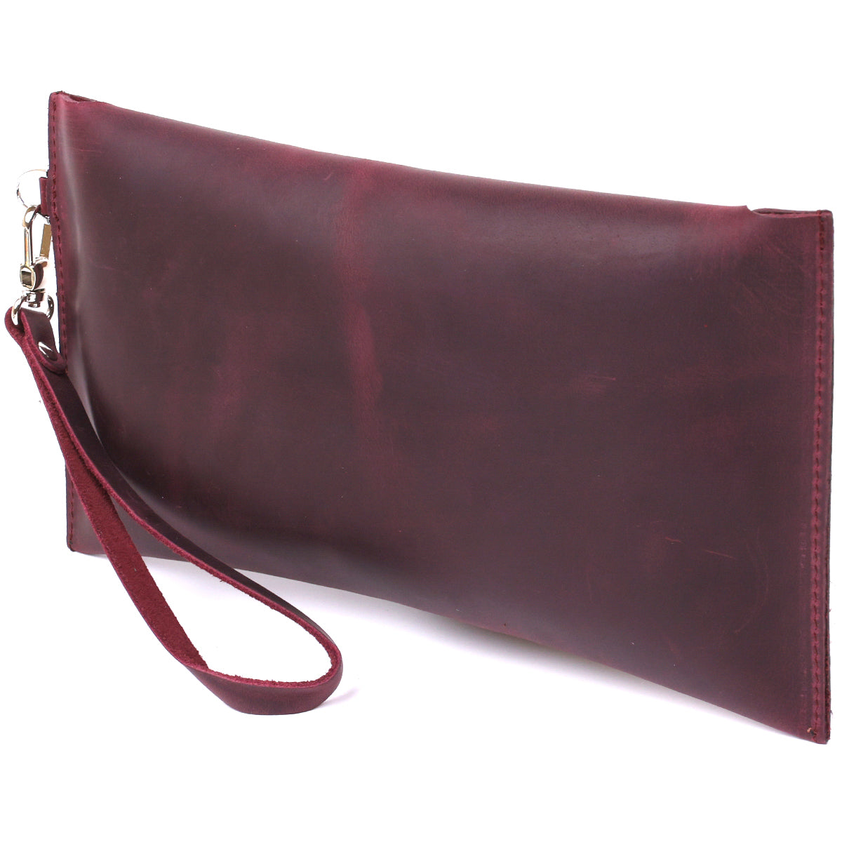 Vintage Women's Travel Cosmetic Bag SHVIGEL 16429 Burgundy Natural Leather