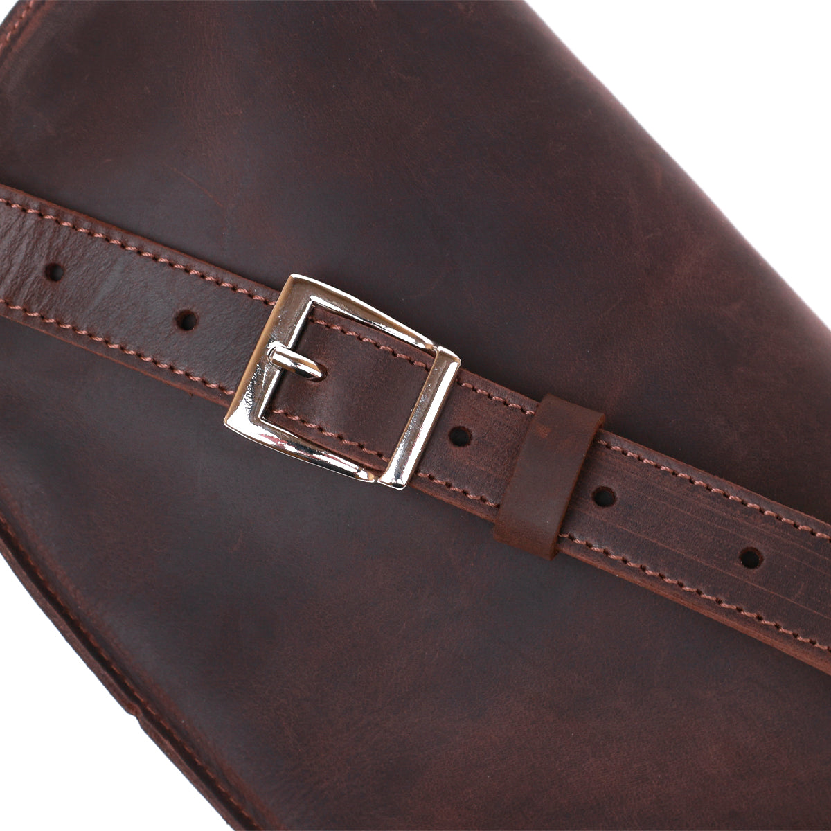 Matte Women's Belt Bag SHVIGEL 16395 Brown Genuine Leather Durable Design
