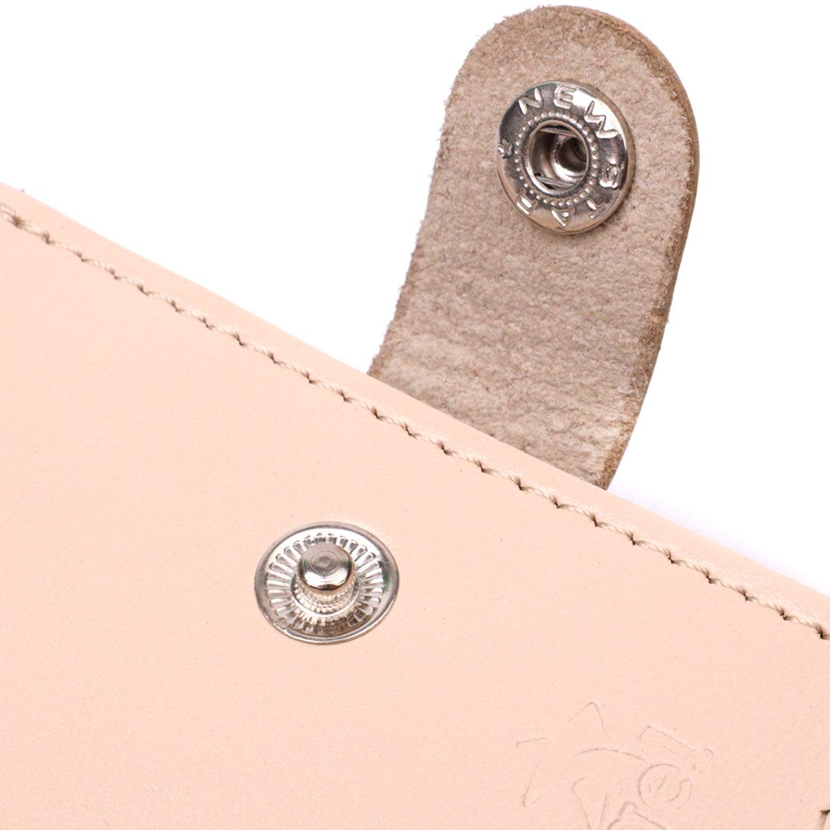 Stylish Women's Leather Wallet with Coin Pocket SHVIGEL 16623 Milk Color Natural Leather