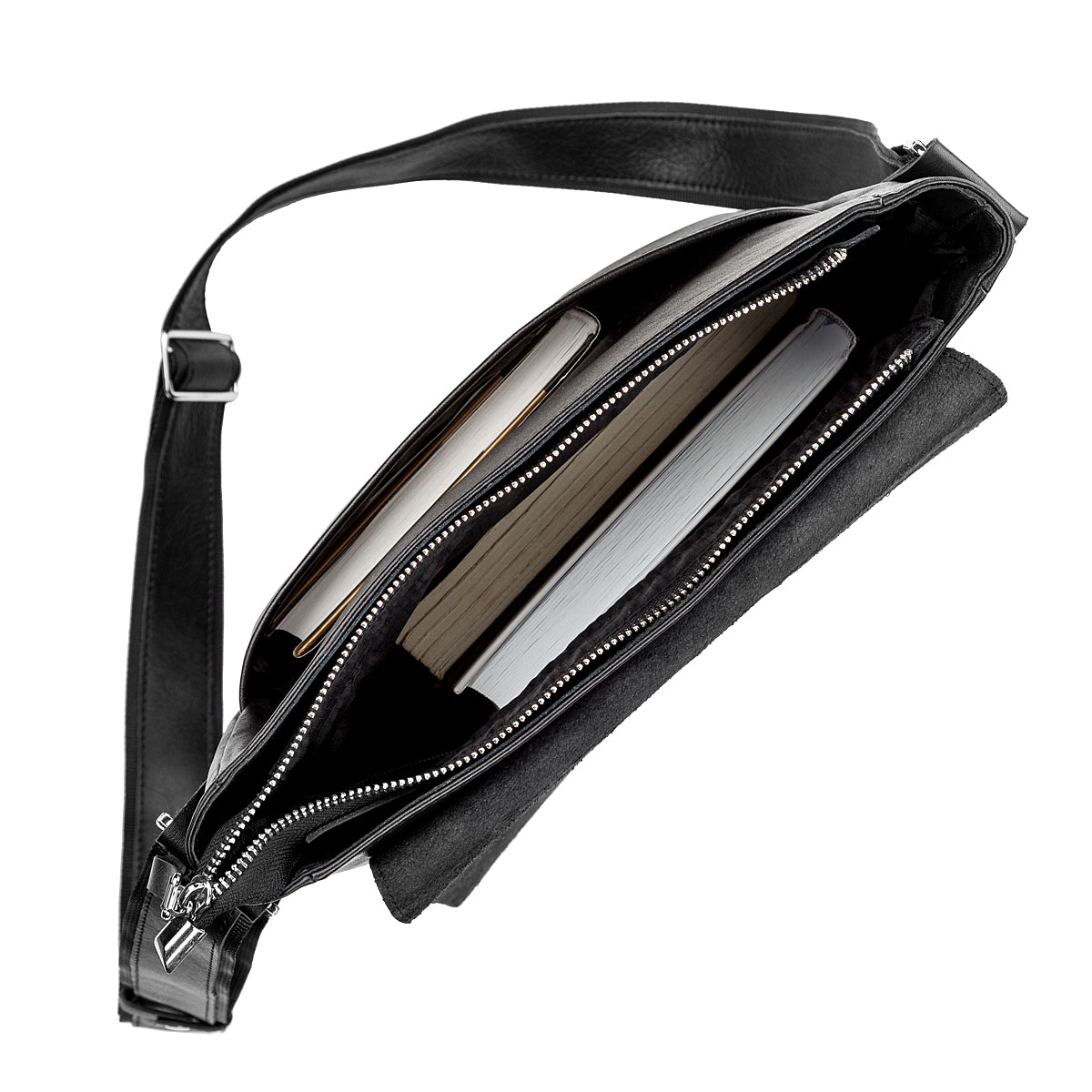 Leather Handbag SHVIGEL 11079 Black Made in Ukraine | Genuine Leather Quality