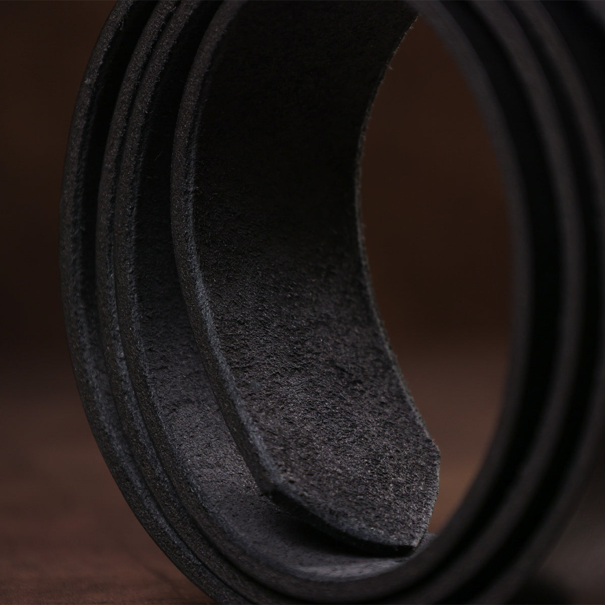 Leather Belt SHVIGEL 00001 Black Genuine Leather Made in Ukraine