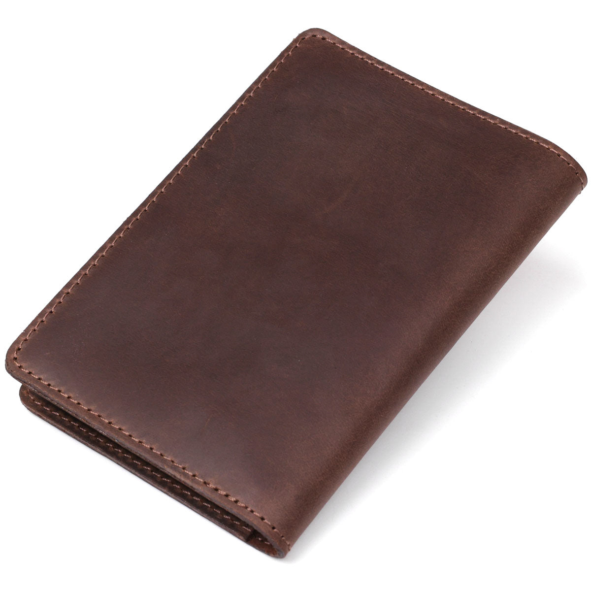 Leather Auto Document Holder SHVIGEL 13922 Brown Natural Leather for Drivers