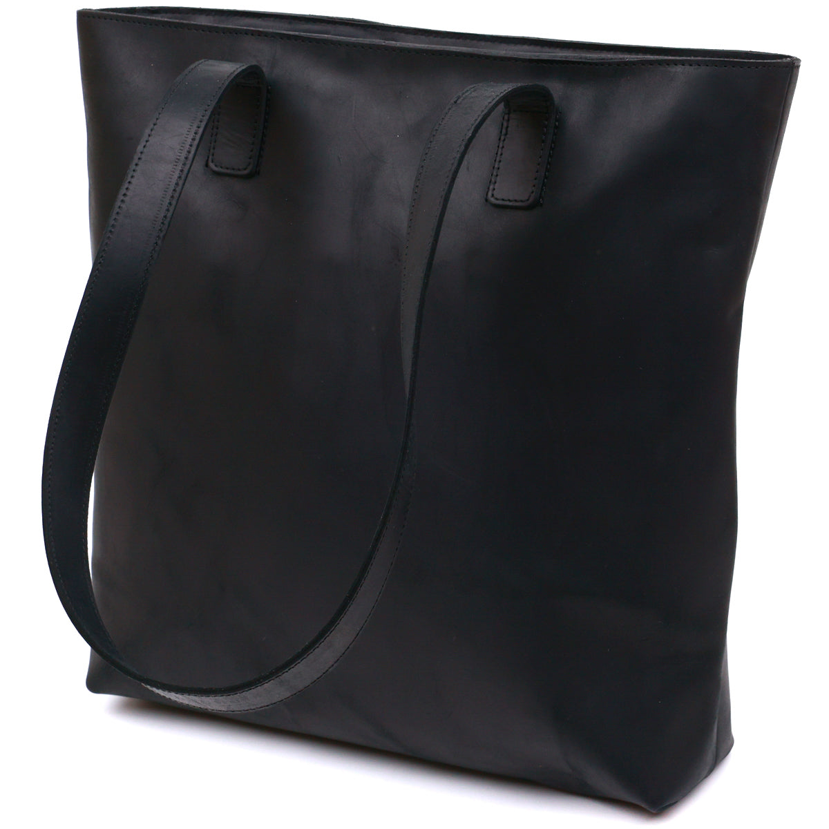 Vintage Leather Handbag SHVIGEL 16347 Black Ukrainian Natural Leather Material