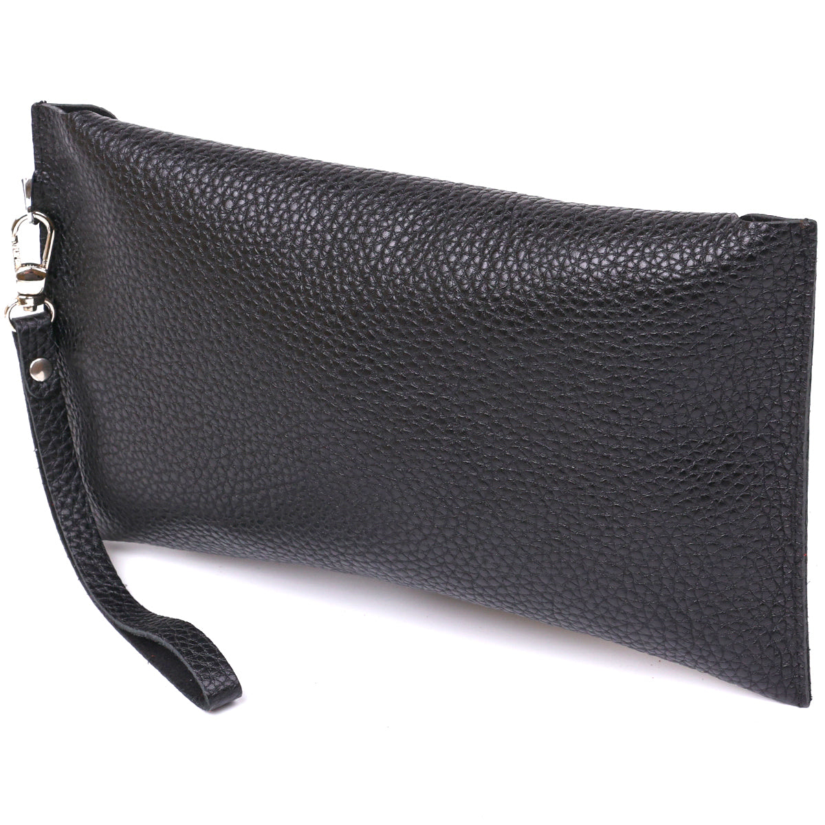 Leather Travel Cosmetic Bag SHVIGEL 16416 Black Natural Leather Durable Design