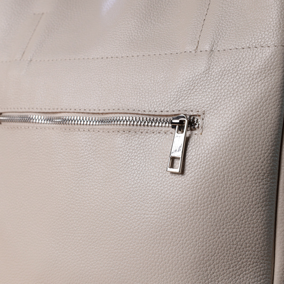 Spacious SHVIGEL Leather Shopper Bag 22843 Beige Made in Ukraine – Durable Design