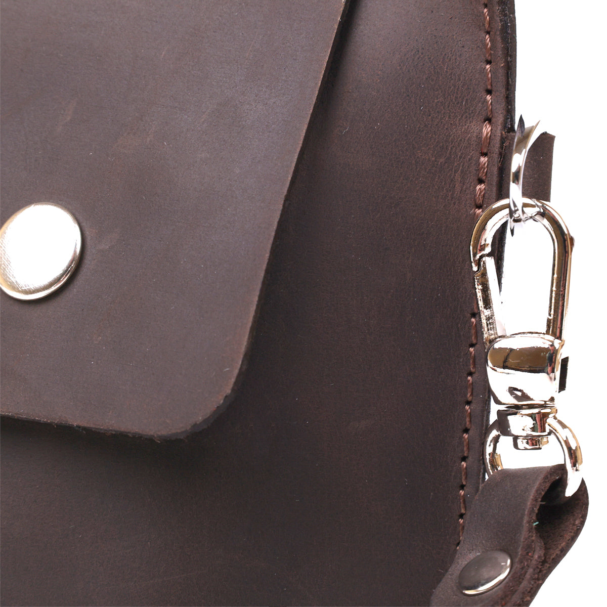 Vintage Leather Travel Cosmetic Bag SHVIGEL 16428 Brown Natural Leather Quality