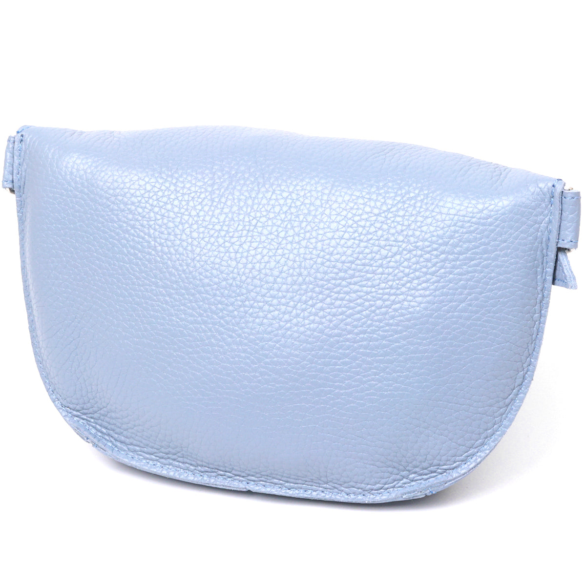 Comfortable SHVIGEL Leather Women's Belt Bag 16374 in Blue - Made in Ukraine
