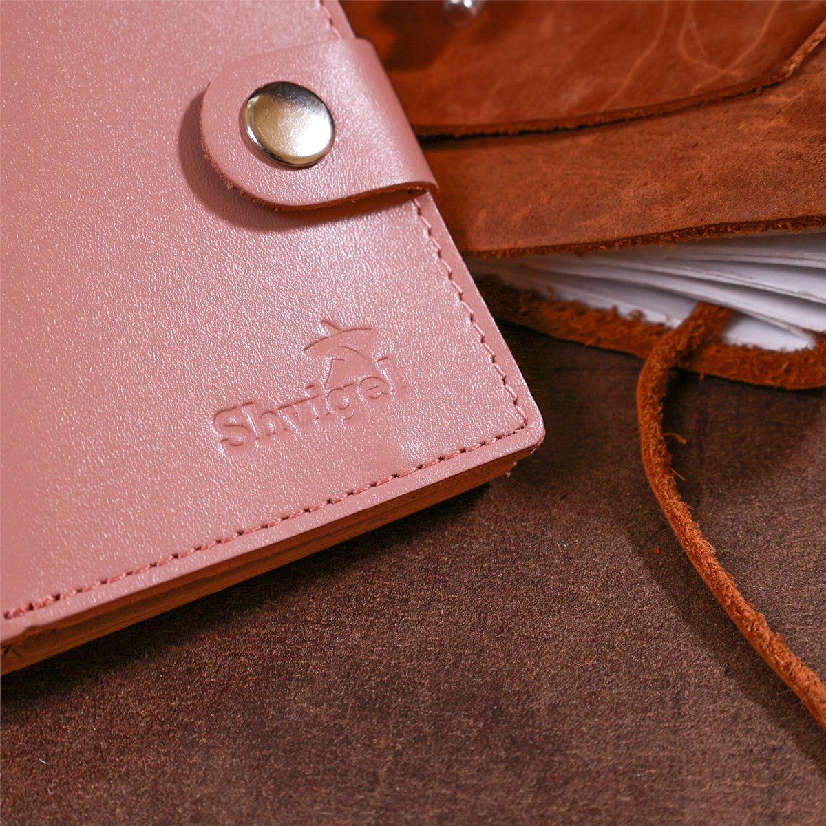 Women's Genuine Leather Wallet SHVIGEL 16509 Pink - Crafted in Ukraine from High-Quality Leather