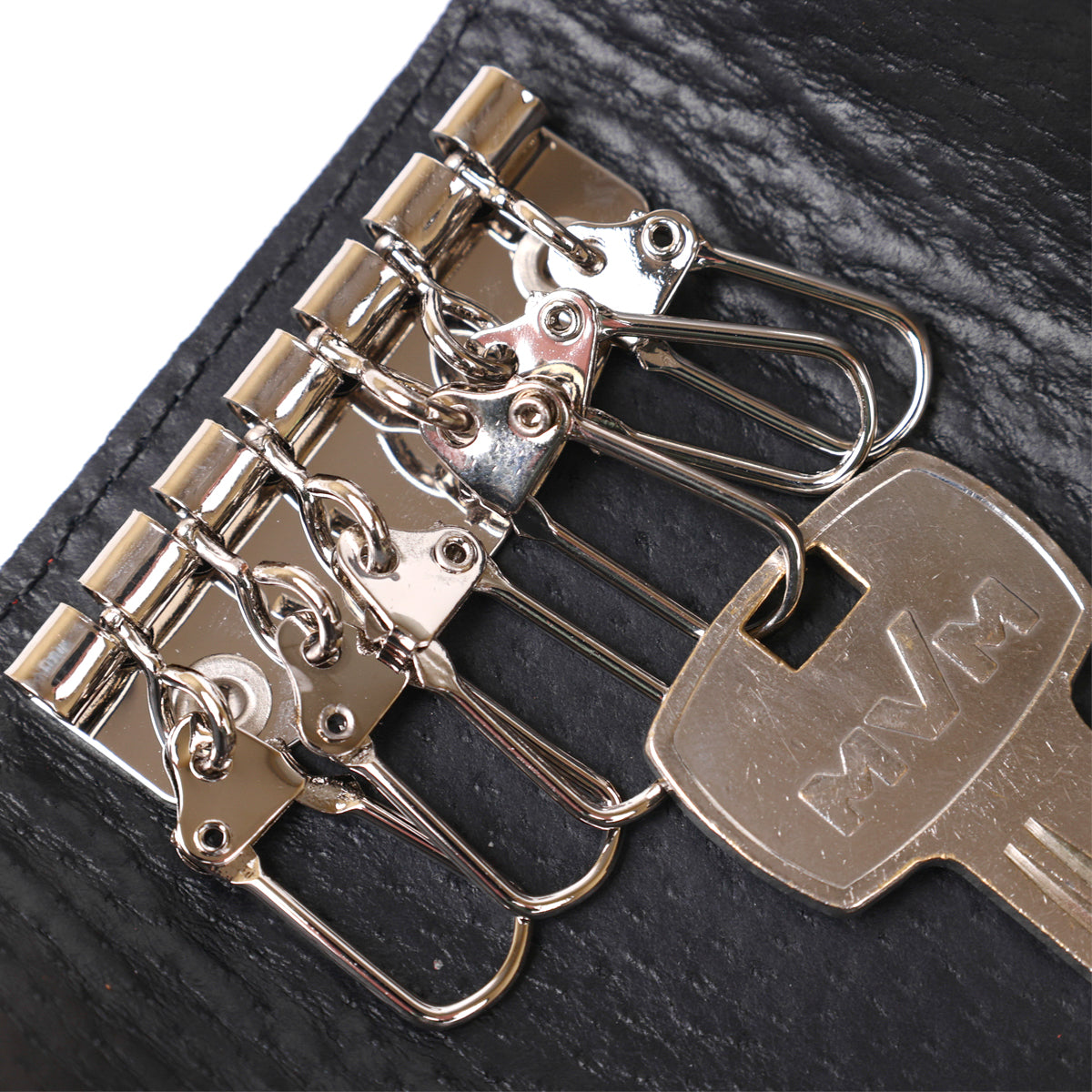 Stylish Women's Leather Key Holder SHVIGEL 16530 Red Genuine Leather for Keys