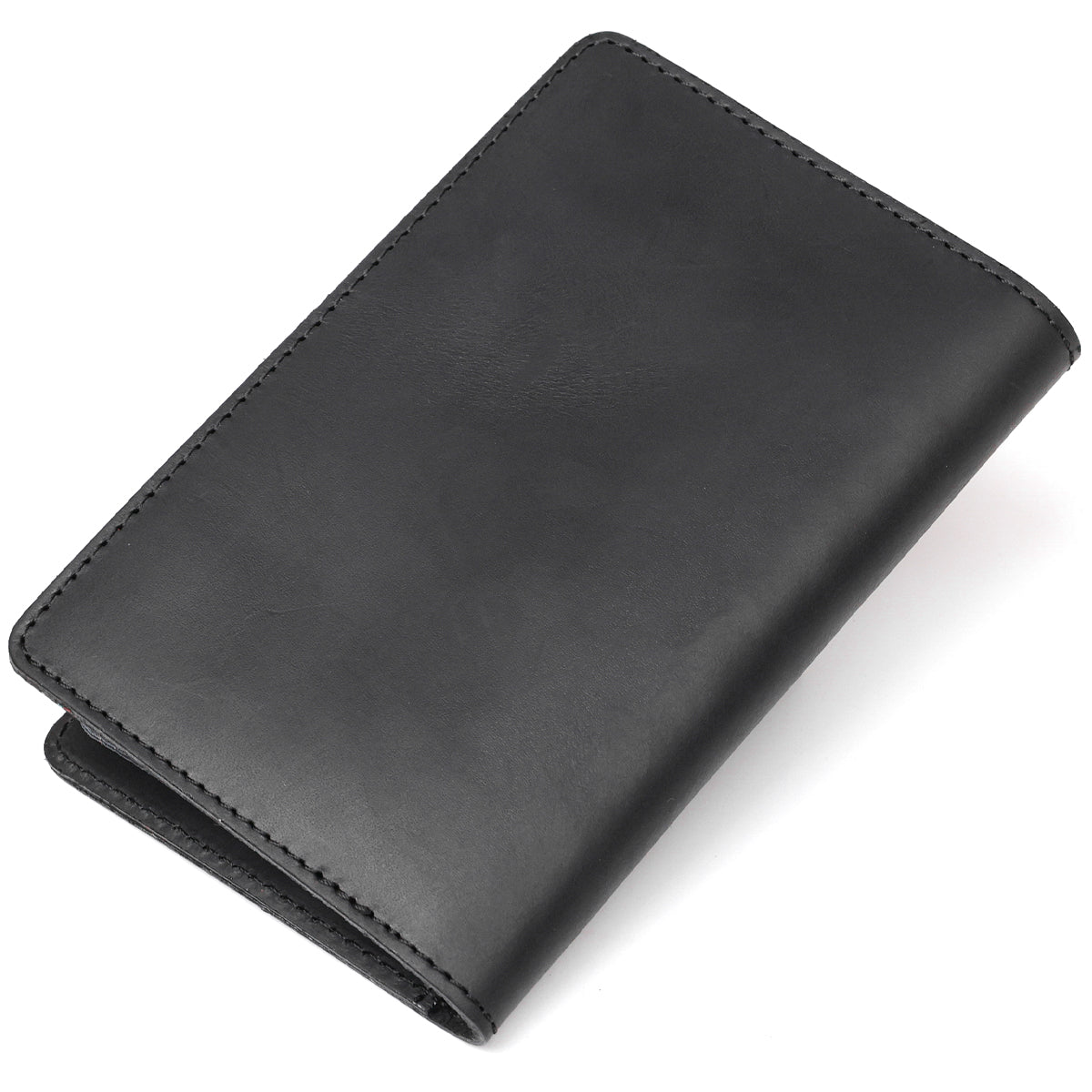 Leather Car Document Holder SHVIGEL 13923 Black Natural Leather for Drivers
