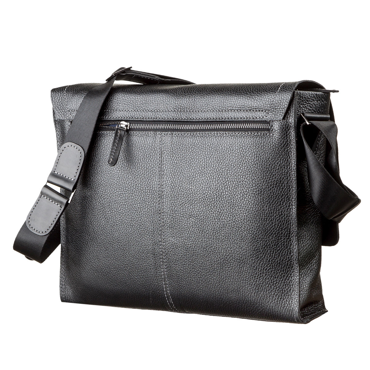 Men's Leather Bag SHVIGEL 11106 Black Genuine Leather Durable Design