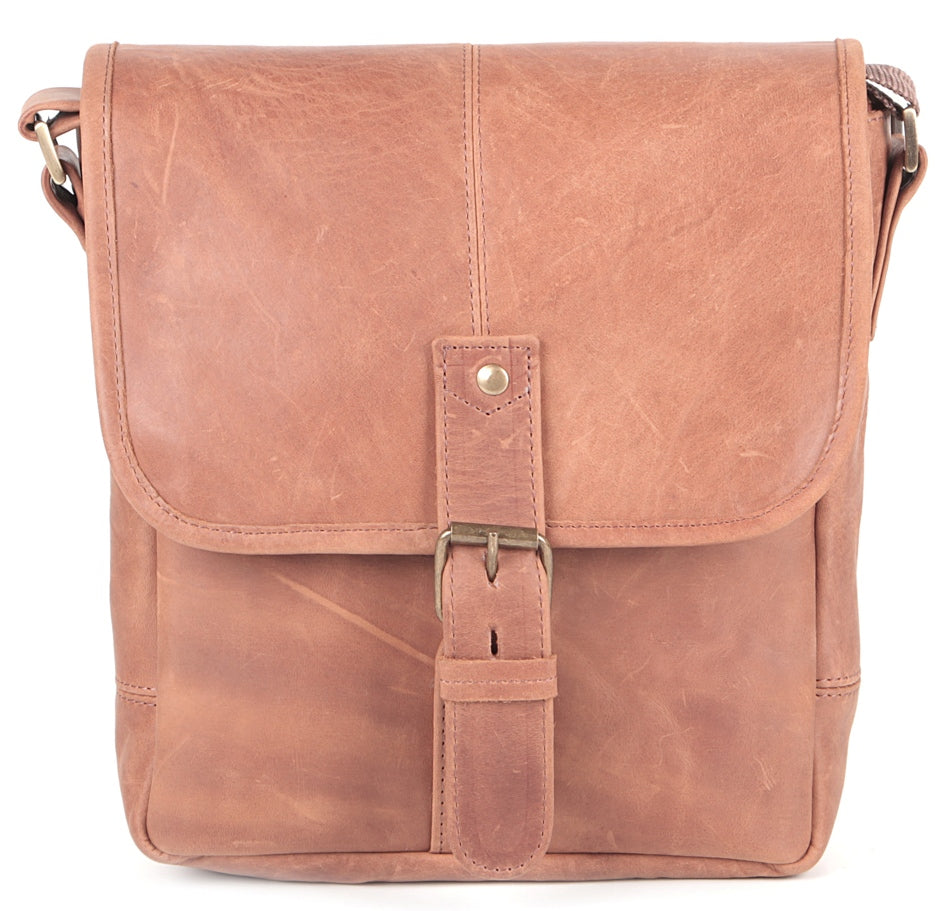 Genuine Leather Bag SHVIGEL 00883 Brown - Premium Quality Ukrainian Design