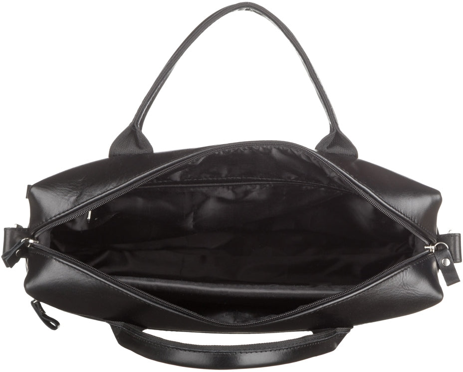 Men's Leather Bag SHVIGEL 15212 Black Natural Leather Stylish Design