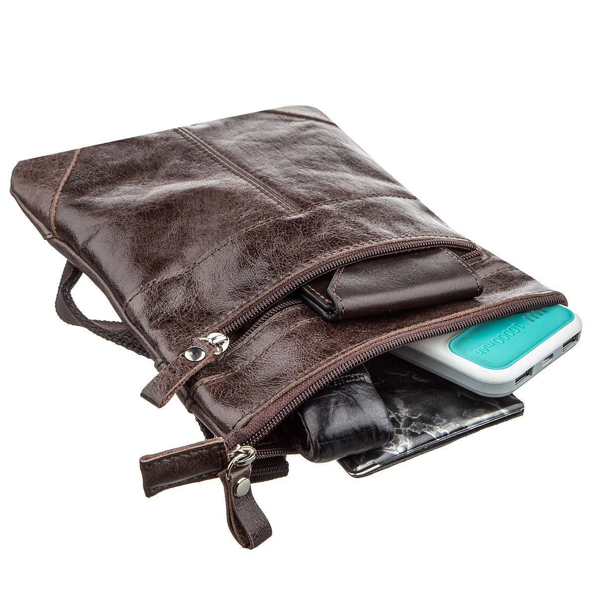 Leather Bag SHVIGEL 11136 Made in Ukraine Brown Genuine Leather Fashion Accessory