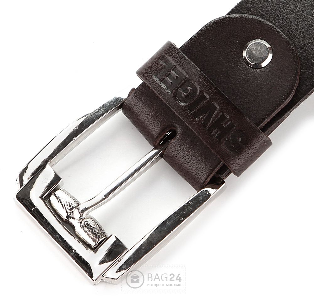 Modern Men's Belt by SHVIGEL, Art. 13785, Genuine Leather, Ukraine-Made, Stylish Design