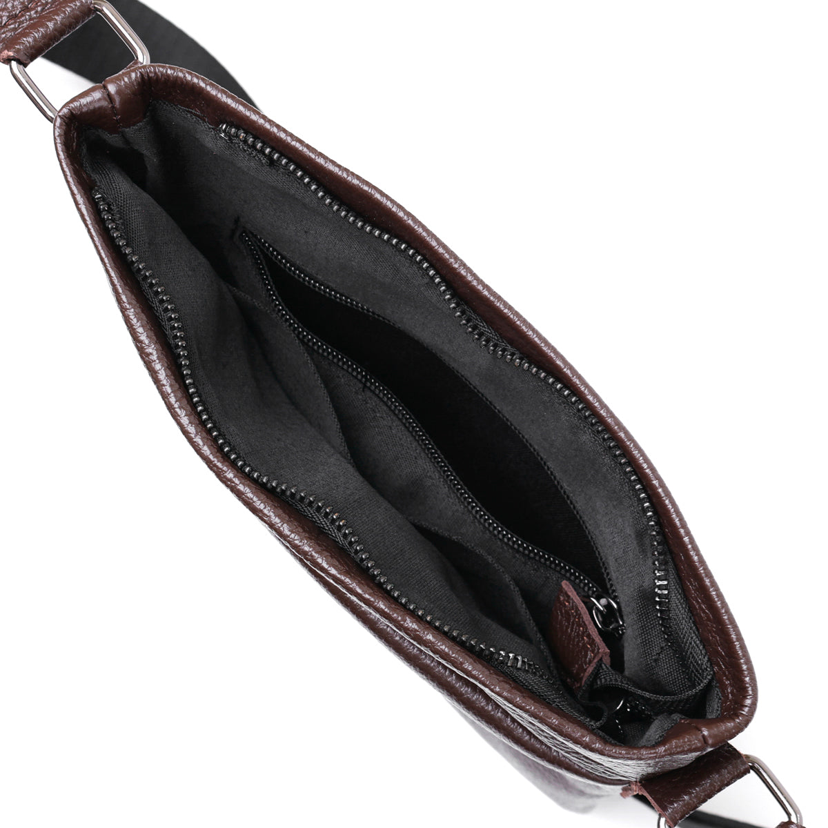 Leather Shoulder Bag SHVIGEL 11601 Brown Natural Leather Stylish Design