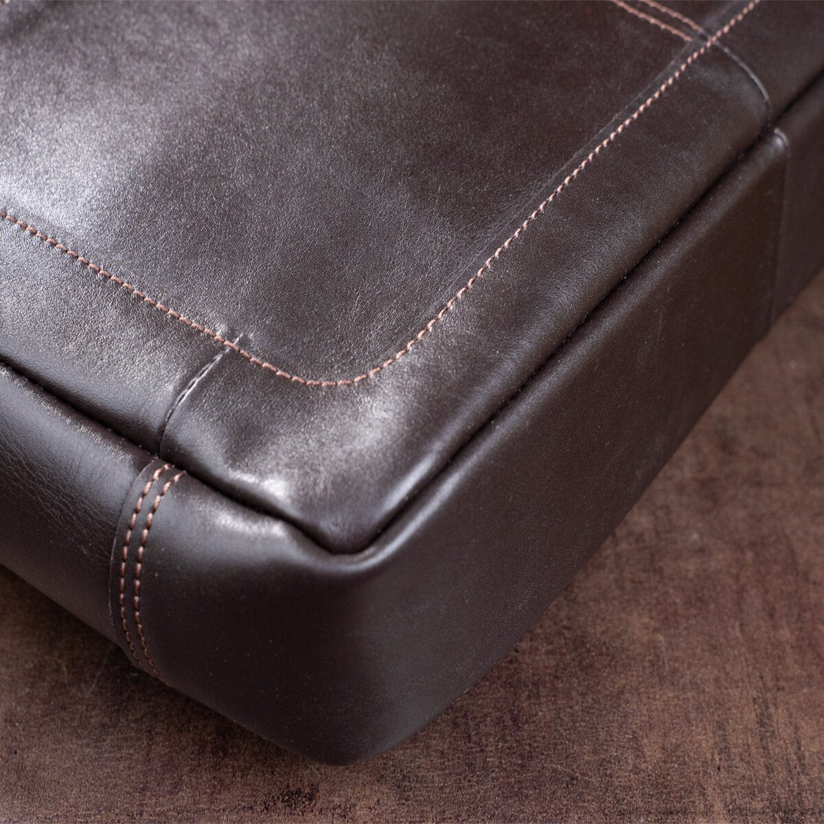 Leather Business Men's Shoulder Bag SHVIGEL 11251 Brown Genuine Leather Material