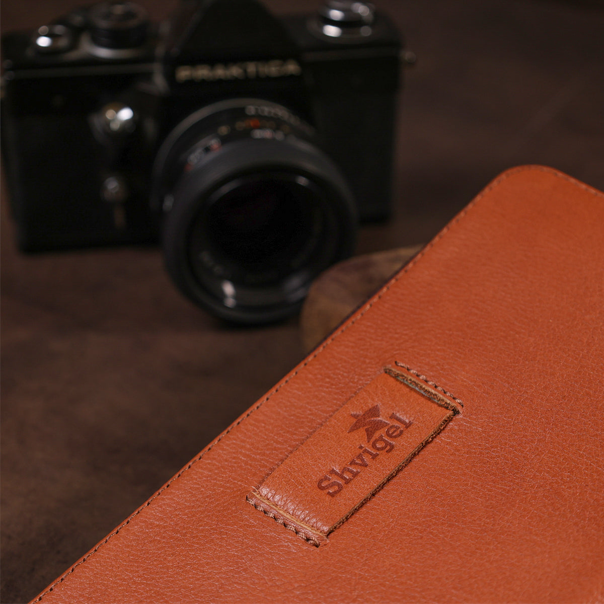 Men's Leather Clutch SHVIGEL 19122 Brown Made in Ukraine, Genuine Leather Material