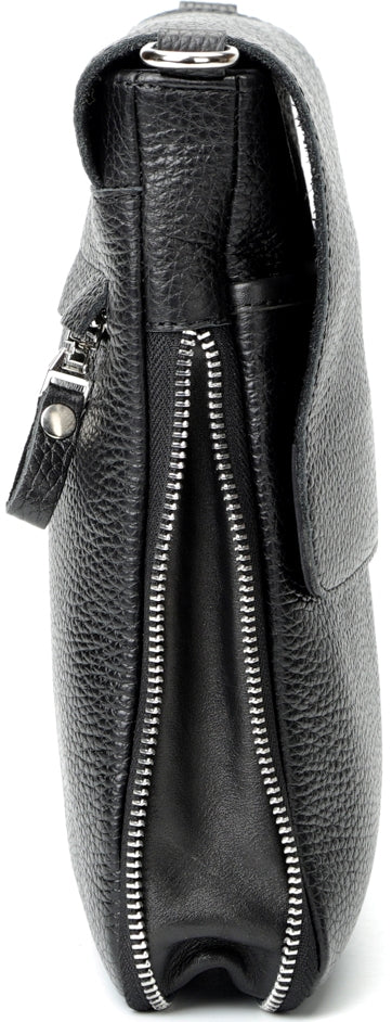Genuine Leather Handbag SHVIGEL 11016 Black, Made in Ukraine, Premium Quality