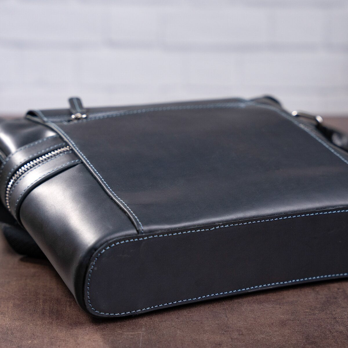 Men's Leather Bag SHVIGEL 11096 Black Genuine Leather Made in Ukraine