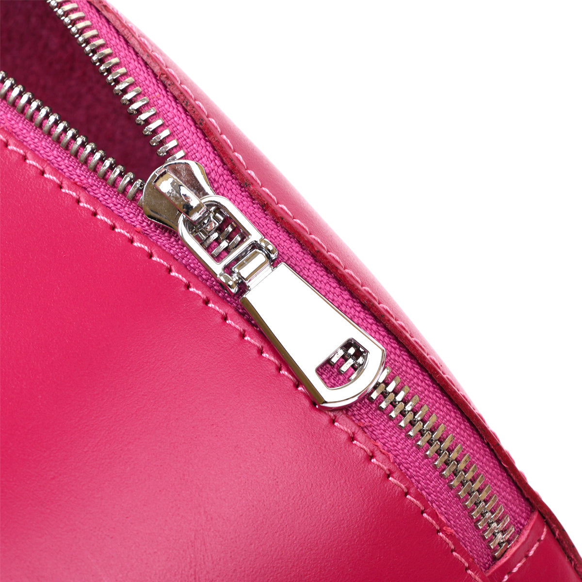 Stylish Women's Leather Banana Bag SHVIGEL 16392 Raspberry Color Premium Quality