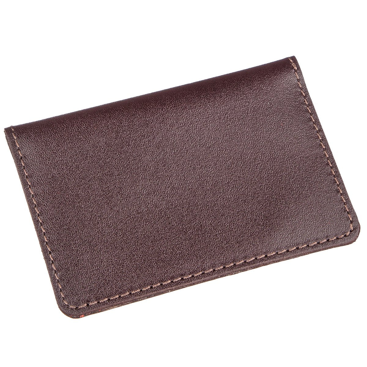 Leather Driver's License Cover SHVIGEL 13971 Brown Natural Leather Durable Design