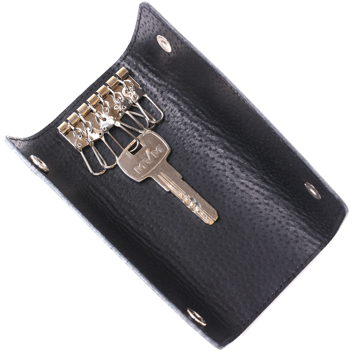Practical Leather Key Holder SHVIGEL 16533 Blue Natural Leather for Keys