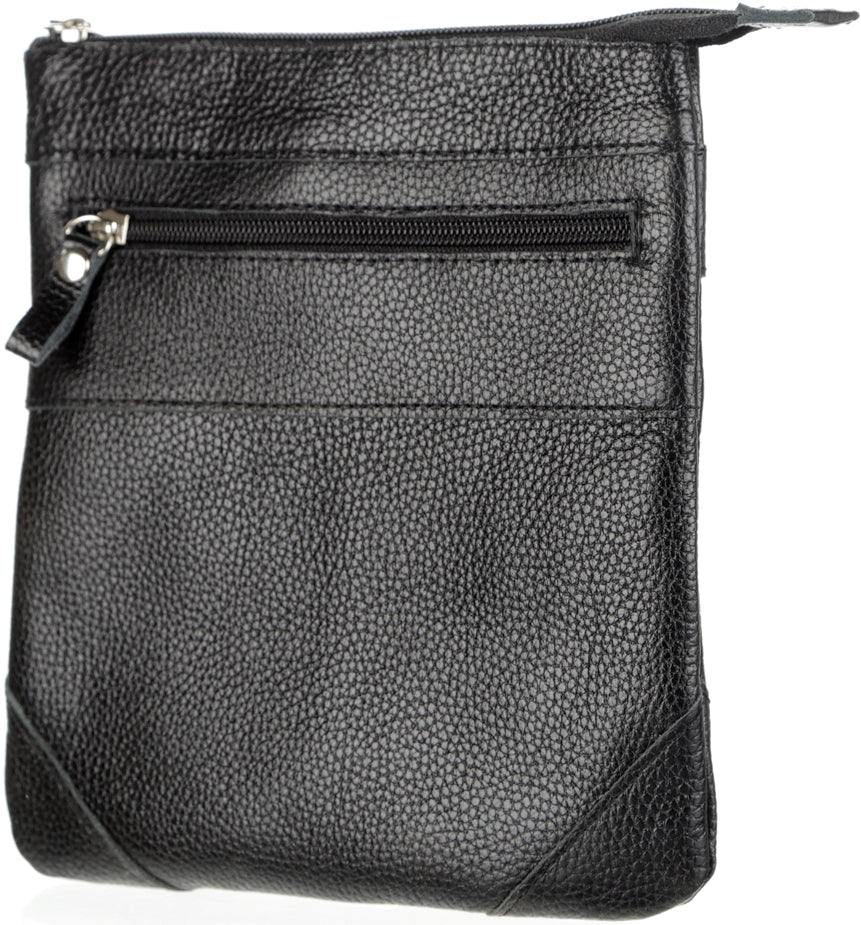 Leather Handbag SHVIGEL 11025 Black Genuine Leather from Ukraine, Stylish Design