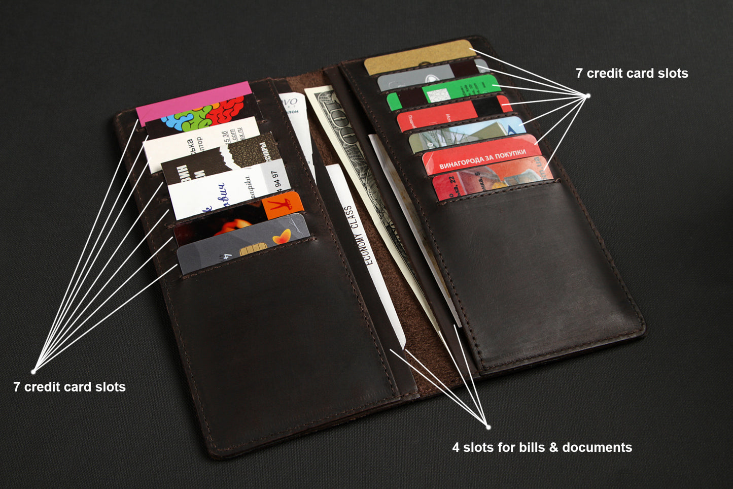 Leather Wallet SHVIGEL 13789 Brown | Genuine Leather | Made in Ukraine