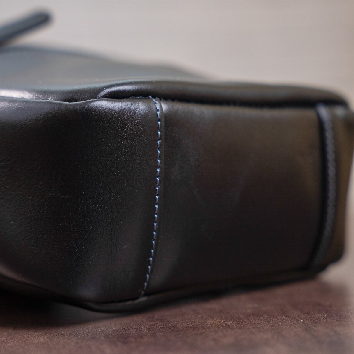 Men's Leather Bag SHVIGEL 11088 Black Natural Leather Ukraine Made Quality