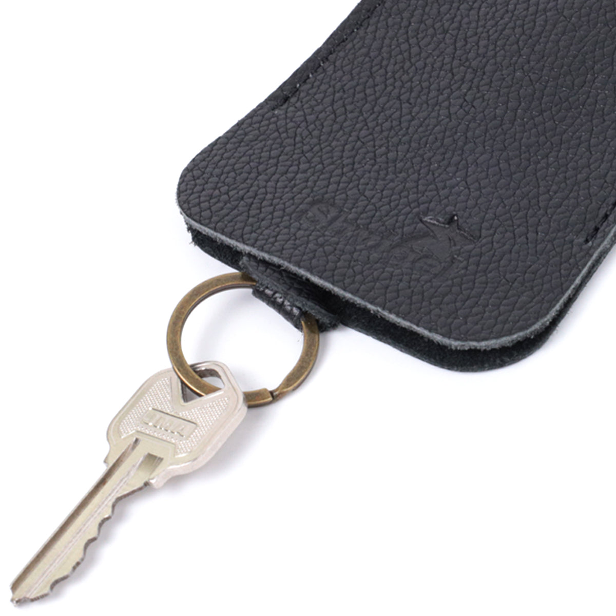 Leather Key Holder SHVIGEL 15313 Black Genuine Leather for Keys Made in Ukraine