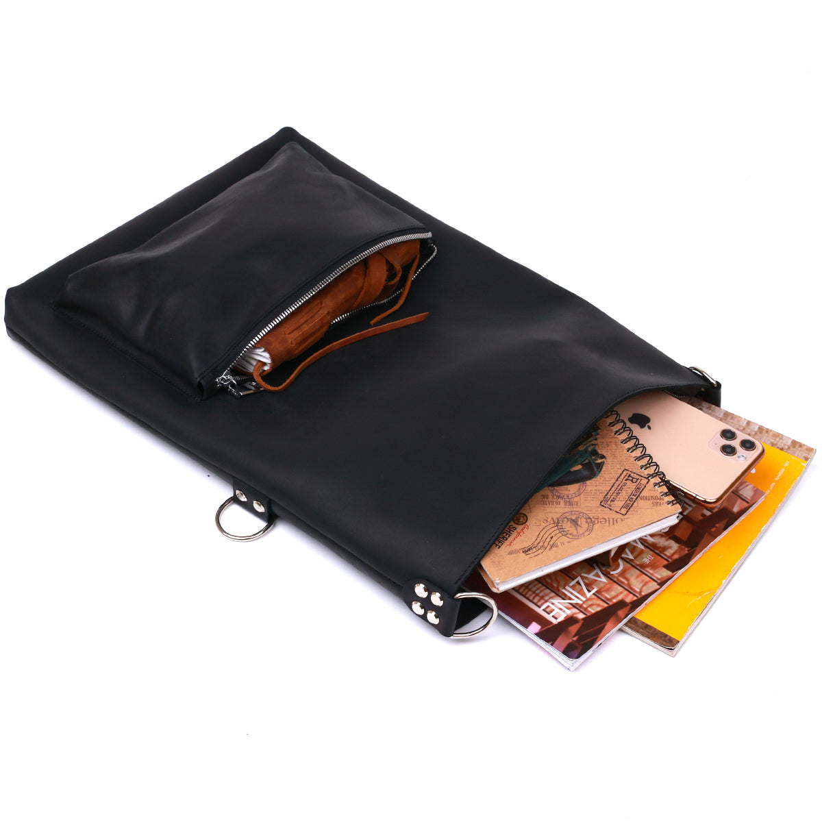 Stylish Vintage Women's Bag SHVIGEL 16338 Black Natural Leather Premium Quality