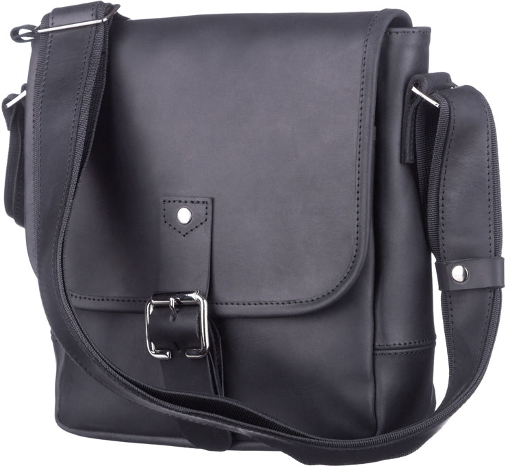 SHVIGEL Leather Bag 11037 Black - Genuine Ukrainian Leather, Stylish Design