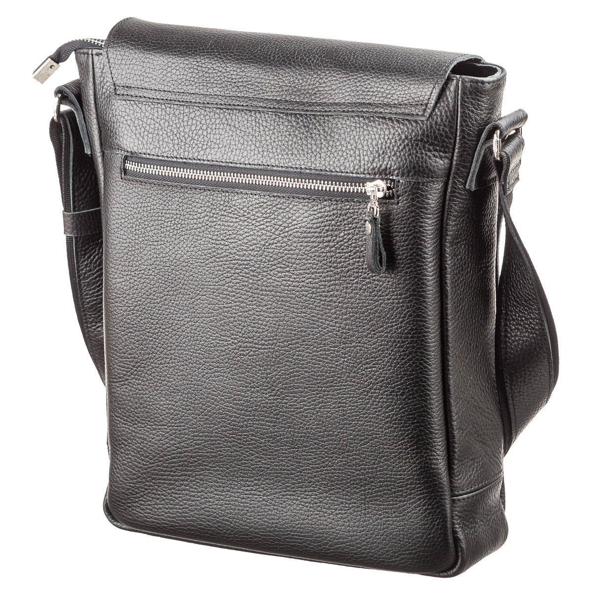 Leather Bag SHVIGEL 11080 Black Made in Ukraine, Genuine Leather Material