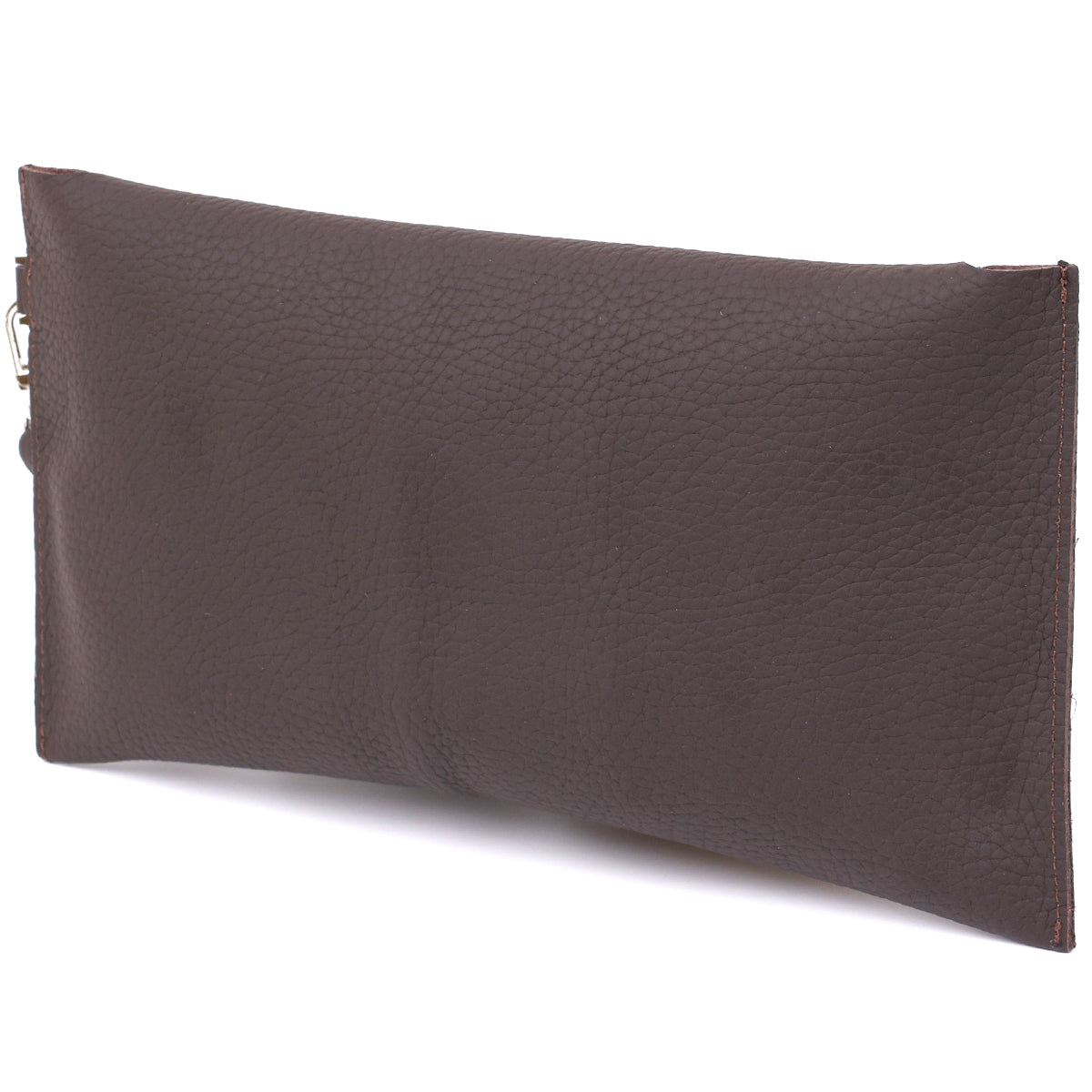 Leather Matte Travel Cosmetic Bag SHVIGEL 16418 Brown Natural Leather Design