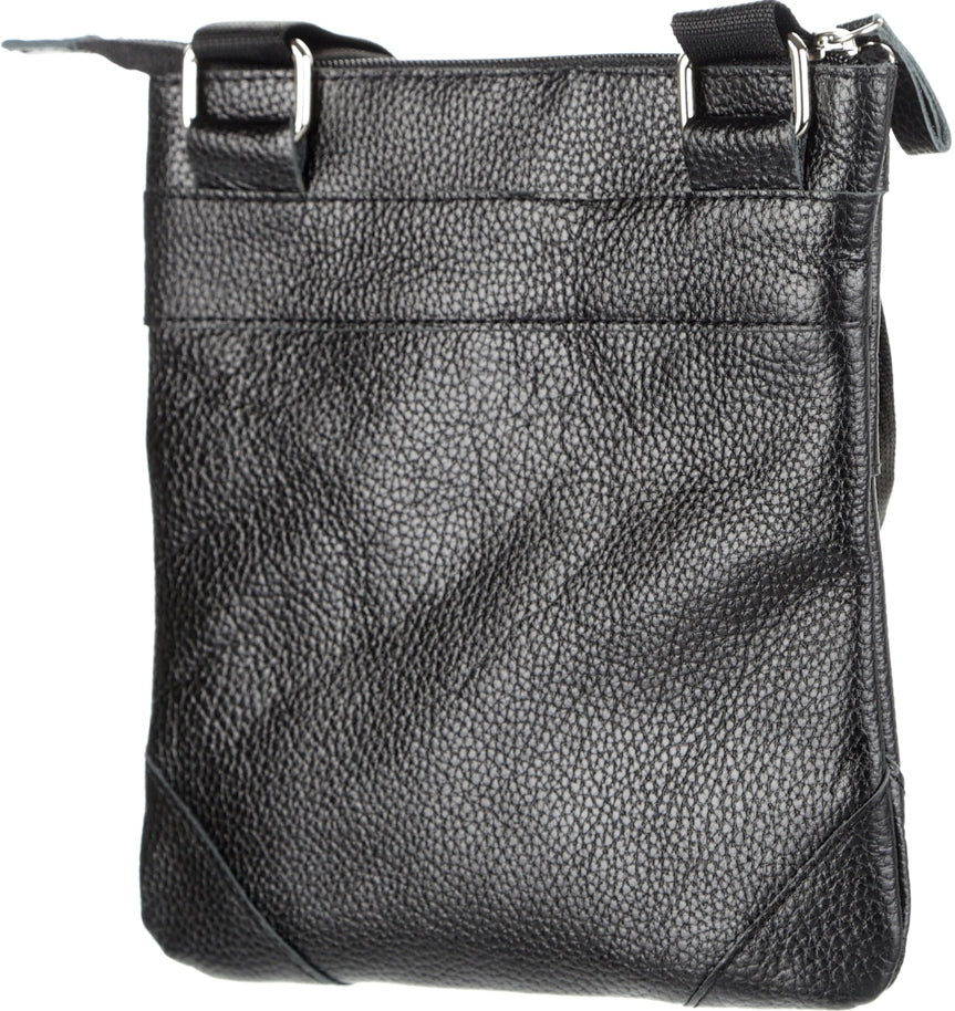 Leather Handbag SHVIGEL 11025 Black Genuine Leather from Ukraine, Stylish Design