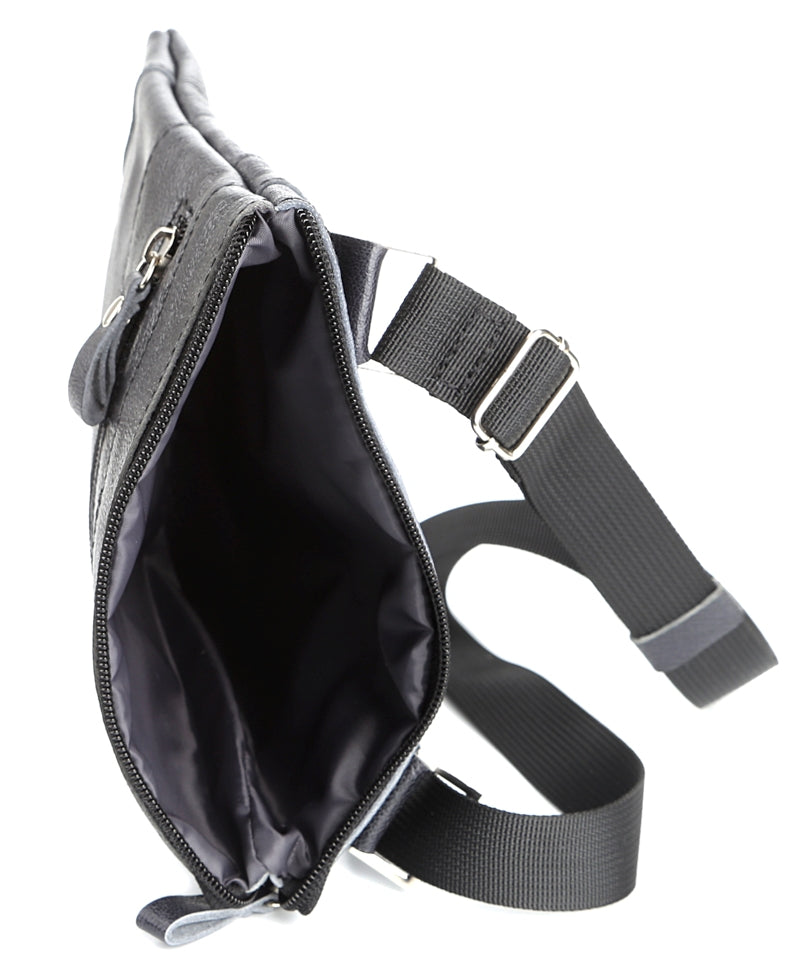 Leather Bag SHVIGEL 00966 Blue Natural Leather Handmade from Ukraine