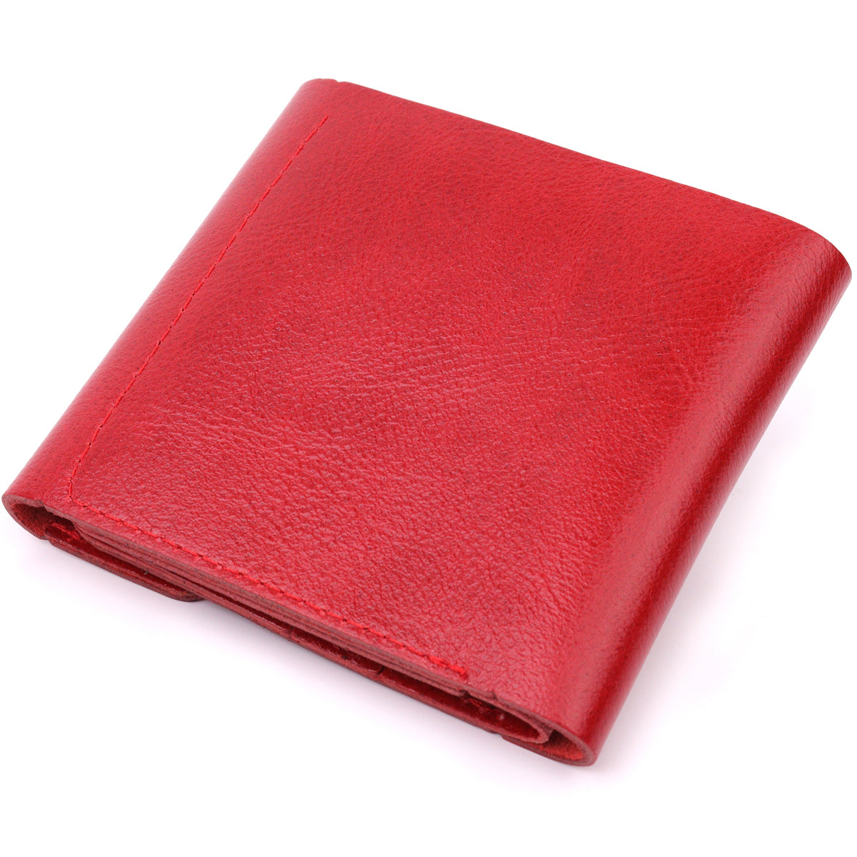 Leather Wallet for Women SHVIGEL 16618 Red Compact Design, Genuine Leather Material
