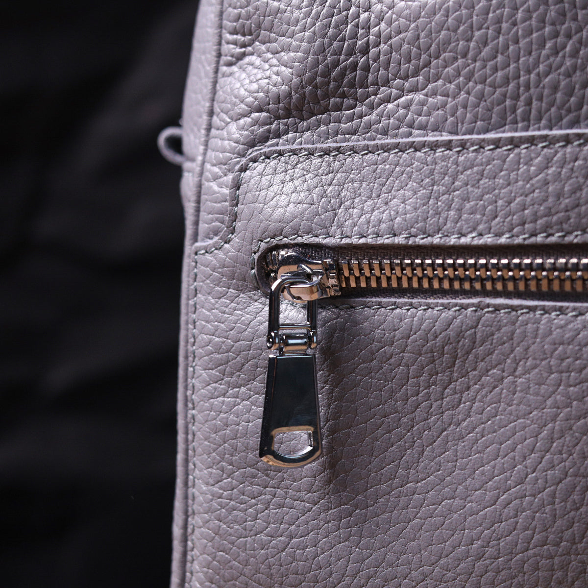 Leather Women's Backpack SHVIGEL 16308 in Grey - Made from Natural Leather