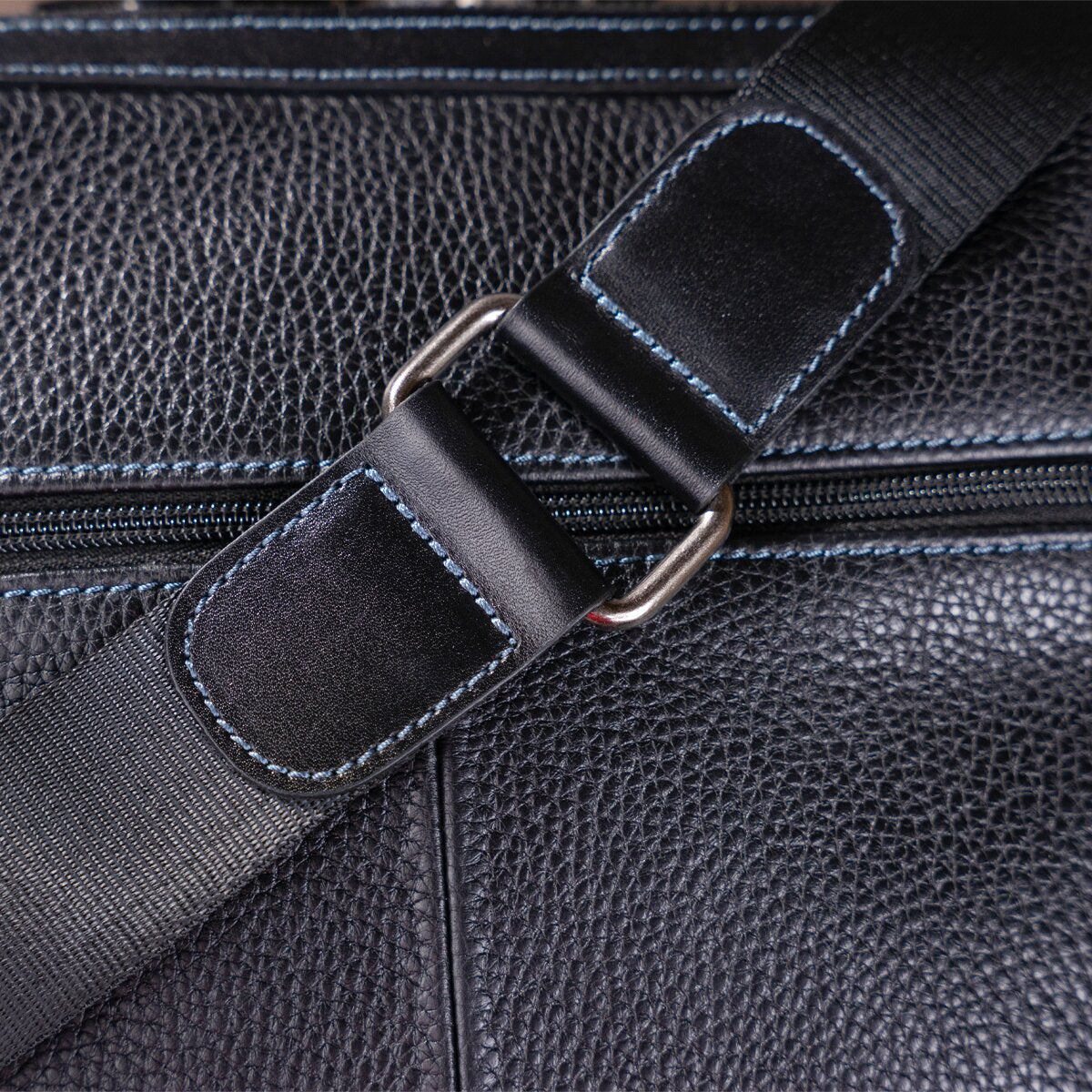 Men's Leather Bag SHVIGEL 11122 Black Genuine Leather, Premium Quality, Made in Ukraine