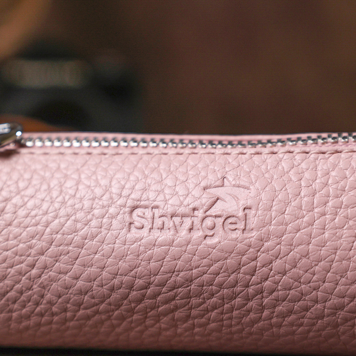 Stylish Women's Key Holder SHVIGEL 16538 Pink Genuine Leather for Keys