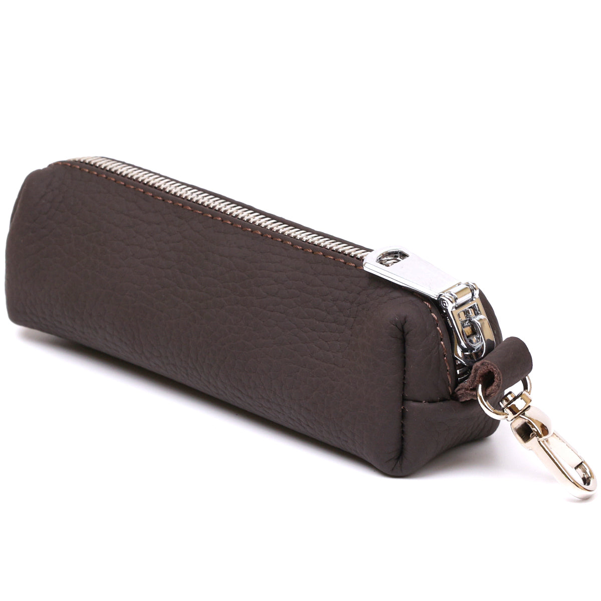 Matte Leather Key Holder SHVIGEL 16545 Brown - Natural Leather, Ideal for Keys