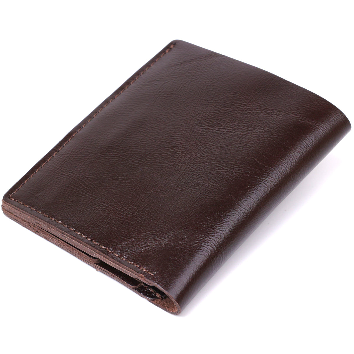 Classic Men's Wallet SHVIGEL 16506 Brown Genuine Leather from Ukraine