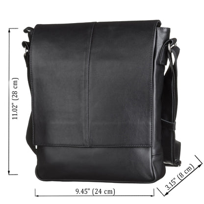 SHVIGEL Genuine Leather Bag 00859 Black - Stylish Ukrainian Design and Premium Quality