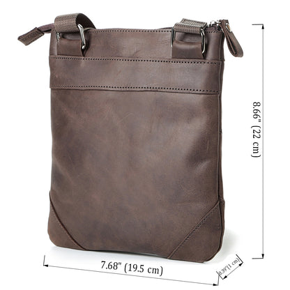 Leather Bag SHVIGEL 11018 Brown, Genuine Leather, Made in Ukraine, Stylish Design