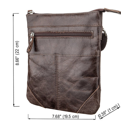 Leather Bag SHVIGEL 11136 Made in Ukraine Brown Genuine Leather Fashion Accessory