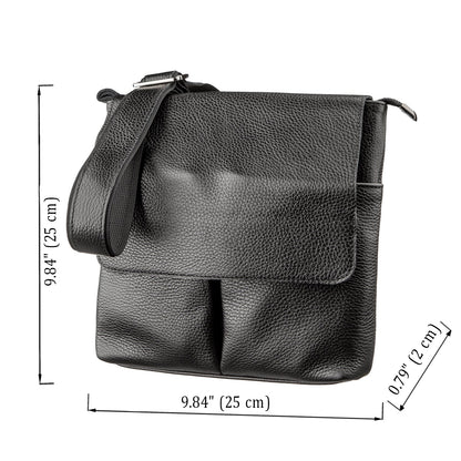 Genuine Leather Bag SHVIGEL 11157 Black - Stylish and Durable Ukrainian Design